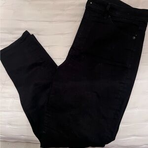 Express Women's High Rise Black Skinny Jeans